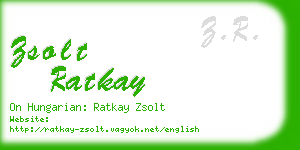 zsolt ratkay business card